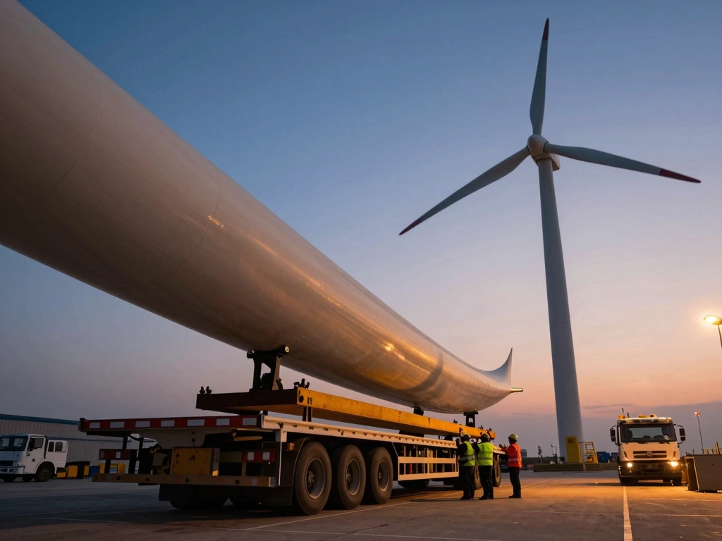 Optimizing Wind Turbine Blade Transportation Logistics for Efficiency - detail